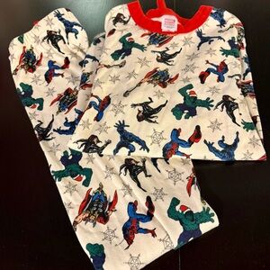 Marvel Red and Blue Superhero Kids Pajama Set